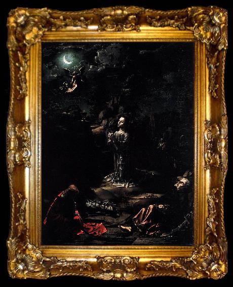framed  Jan Gossaert Mabuse Agony in the Garden, ta009-2